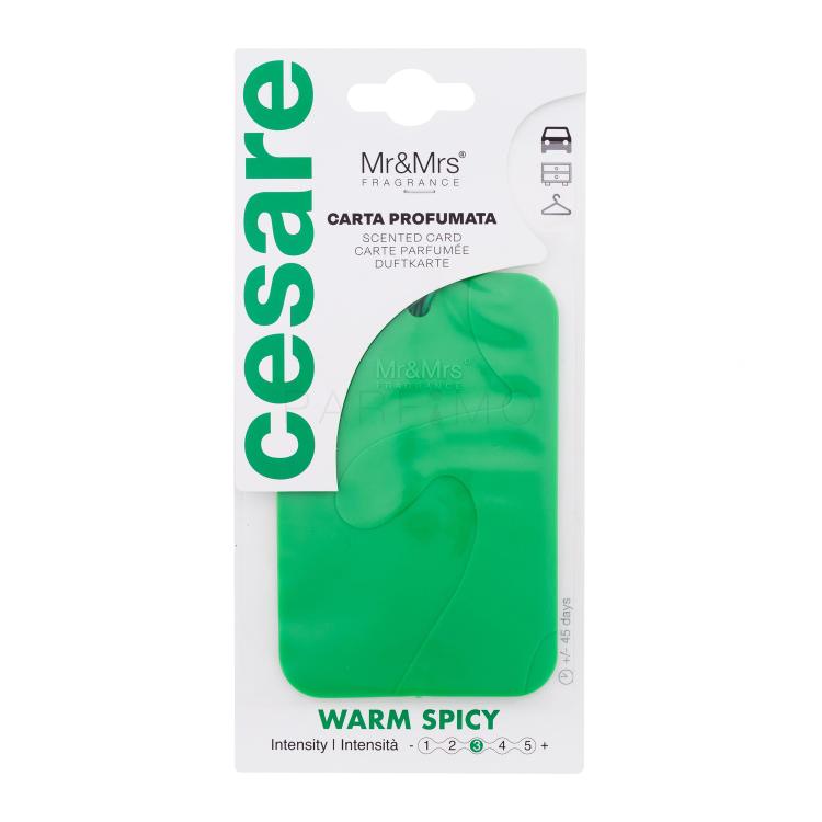 Mr&amp;Mrs Fragrance Cesare Scented Card Warm Spicy Parfumuri de mașină 1 buc