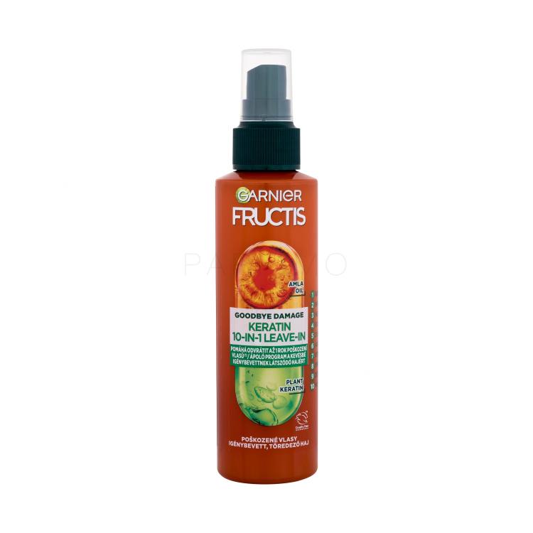 Garnier Fructis Goodbye Damage Keratin 10-In-1 Leave-In Fără clătire pentru femei 150 ml Sticla cu defect