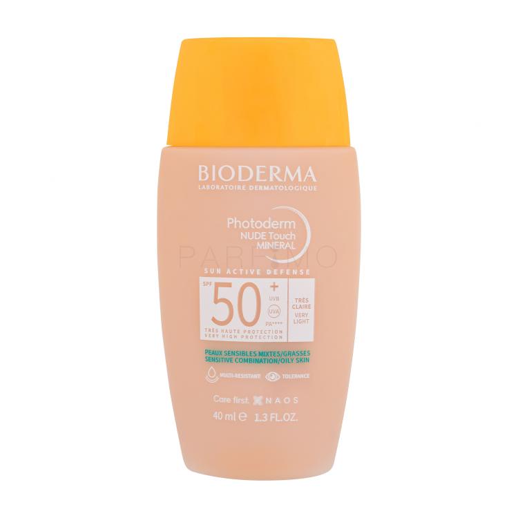 BIODERMA Photoderm Nude Touch Mineral SPF50+ Pentru ten 40 ml Nuanţă Very Light