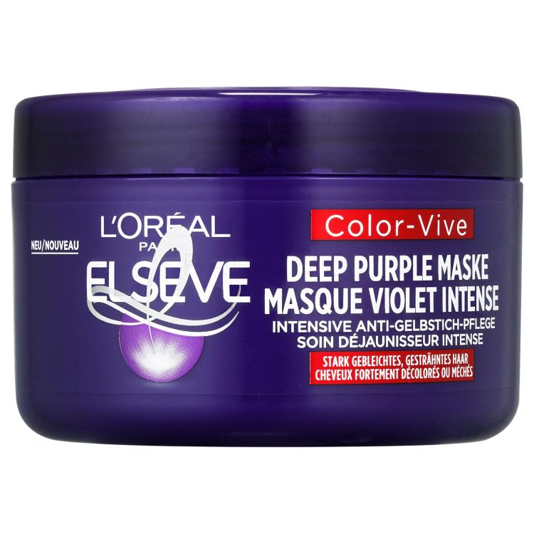 L&#039;Oréal Paris Elseve Color-Vive Deep Purple Mask Mască de păr pentru femei 250 ml