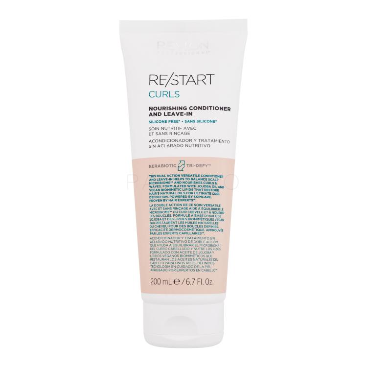 Revlon Professional Re/Start Curls Nourishing Conditioner and Leave-In Balsam de păr pentru femei 200 ml