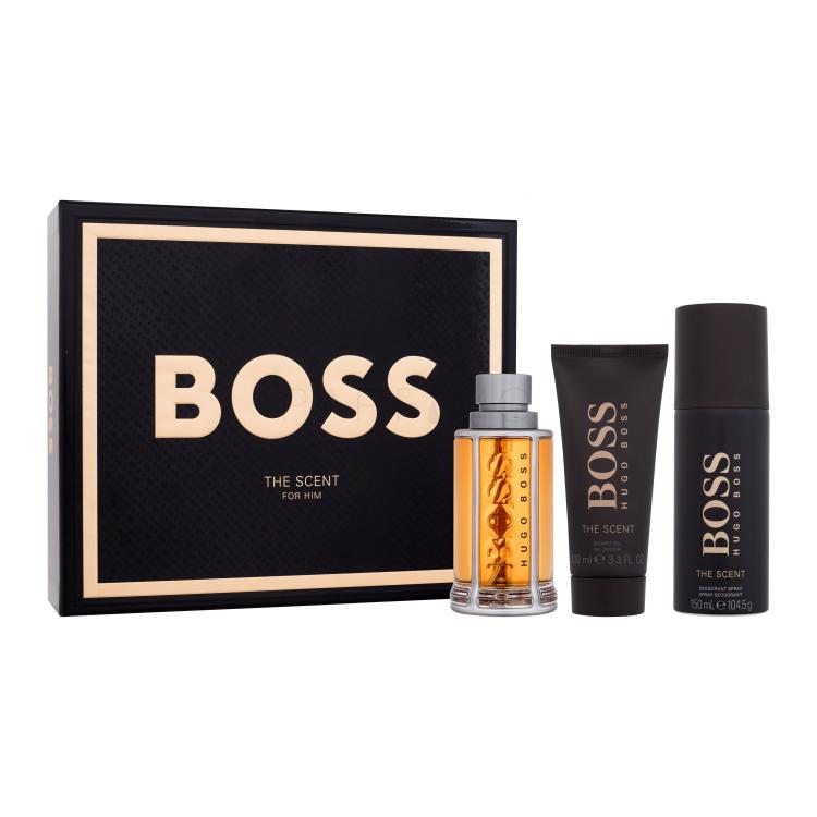 HUGO BOSS Boss The Scent 2015 SET3 Set cadou Apă de toaletă 100 ml + deodorant 150 ml + gel de duș 100 ml