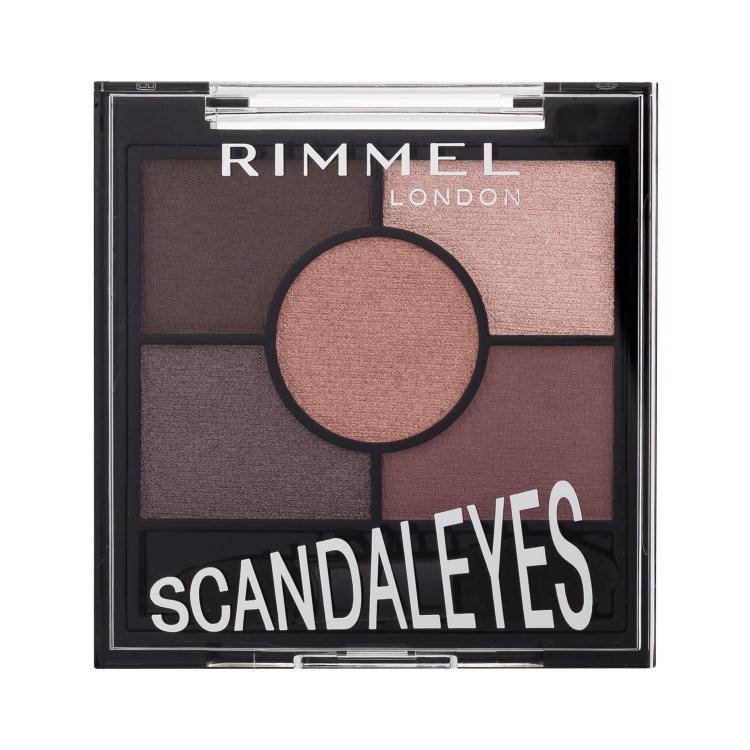 Rimmel London Scandaleyes 5 Pan Eyeshadow Palette Fard de pleoape pentru femei 3,8 g Nuanţă 003 Rose Quartz