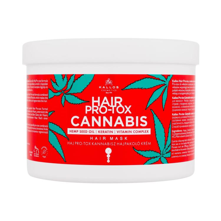 Kallos Cosmetics Hair Pro-Tox Cannabis Mască de păr pentru femei 500 ml