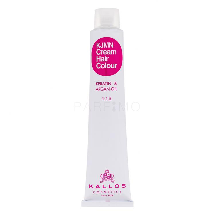 Kallos Cosmetics KJMN Cream Hair Colour Keratin &amp; Argan Oil Vopsea de păr pentru femei 100 ml Nuanţă 5.4 Light Copper Brown