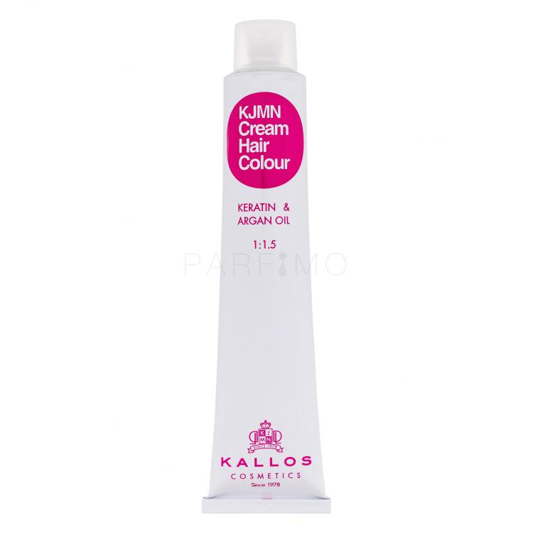 Kallos Cosmetics KJMN Cream Hair Colour Keratin &amp; Argan Oil Vopsea de păr pentru femei 100 ml Nuanţă 7.420I Intense Fire Red