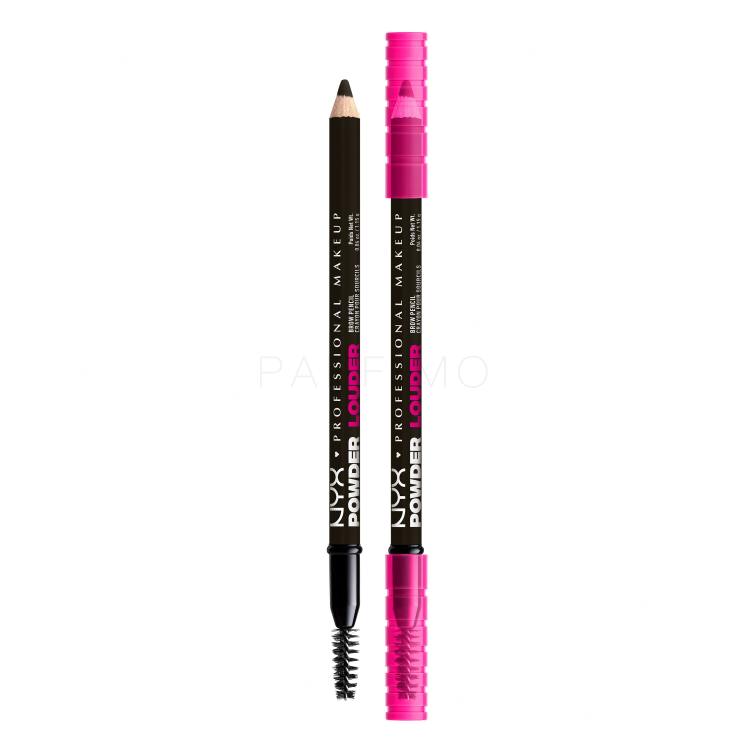 NYX Professional Makeup Powder Louder Brow Pencil Creion pentru femei 1,15 g Nuanţă 09 Black