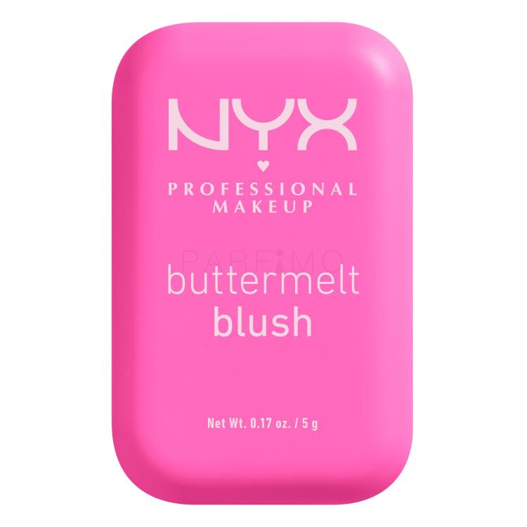 NYX Professional Makeup Buttermelt Blush Fard de obraz pentru femei 5 g Nuanţă 01 My Butta Half