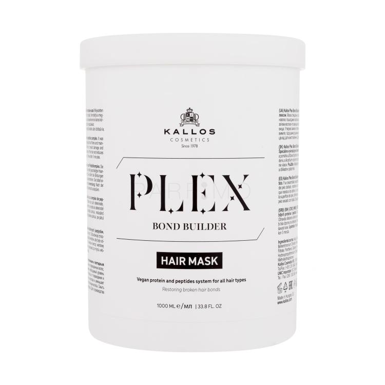 Kallos Cosmetics Plex Bond Builder Hair Mask Mască de păr pentru femei 1000 ml