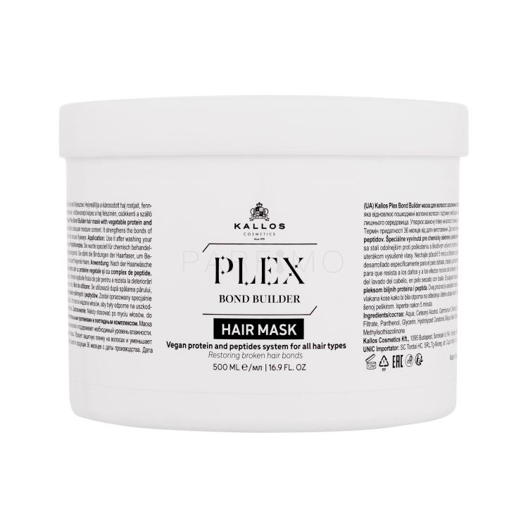 Kallos Cosmetics Plex Bond Builder Hair Mask Mască de păr pentru femei 500 ml