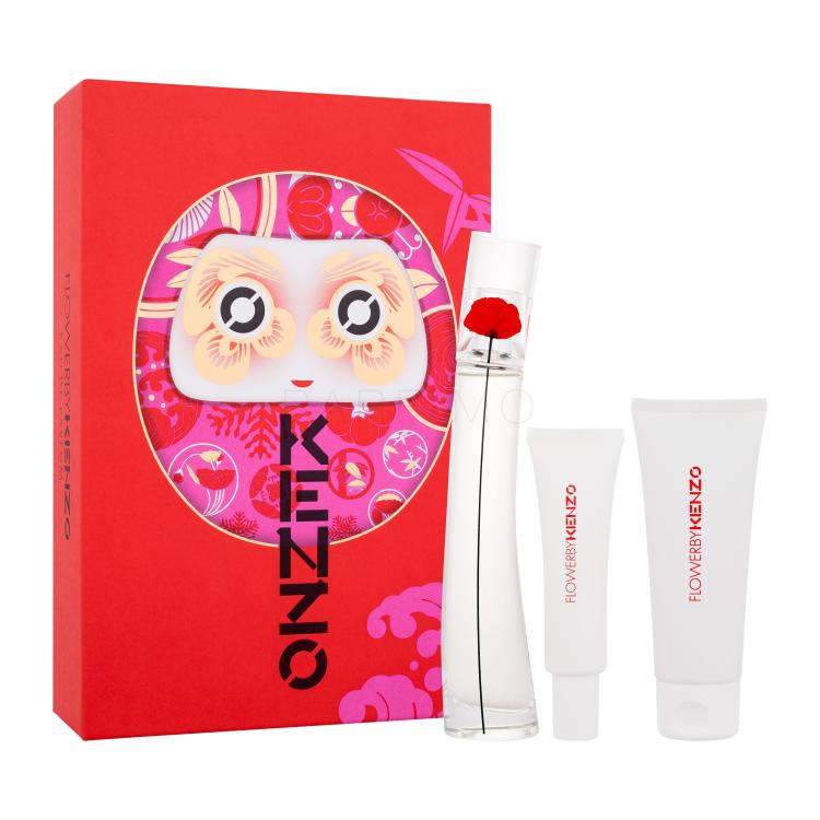 KENZO Flower By Kenzo Set cadou Apă de parfum 50 ml + loțiune de corp 75 ml + cremă de mâini 20 ml