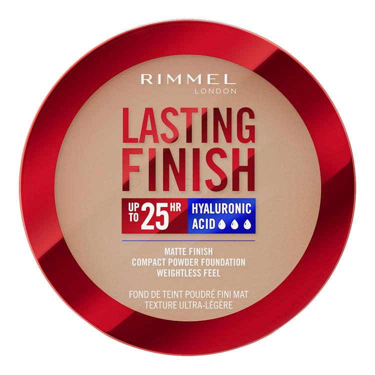 Rimmel London Lasting Finish 25H Compact Powder Foundation SPF20 Fond de ten pentru femei 7 g Nuanţă 007 Golden Beige