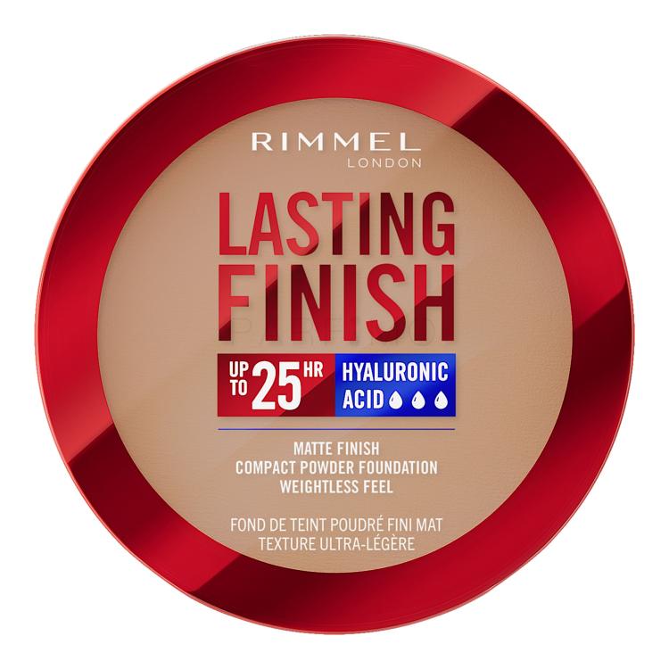 Rimmel London Lasting Finish 25H Compact Powder Foundation SPF20 Fond de ten pentru femei 7 g Nuanţă 010 Latte