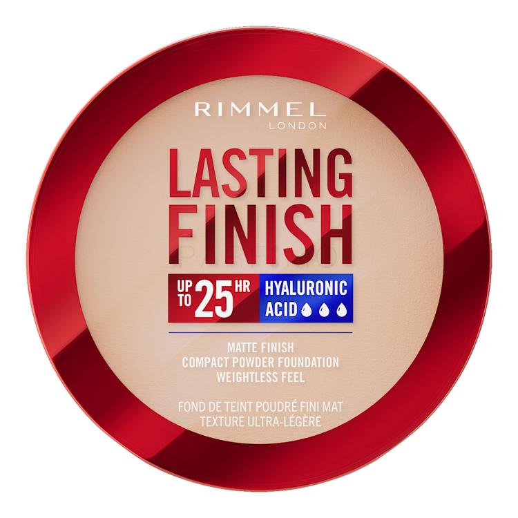 Rimmel London Lasting Finish 25H Compact Powder Foundation SPF20 Fond de ten pentru femei 7 g Nuanţă 002 Pearl