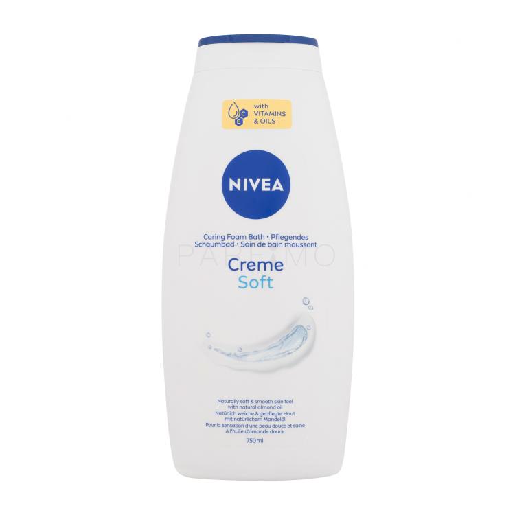 Nivea Creme Soft Caring Foam Bath Spumă de baie pentru femei 750 ml