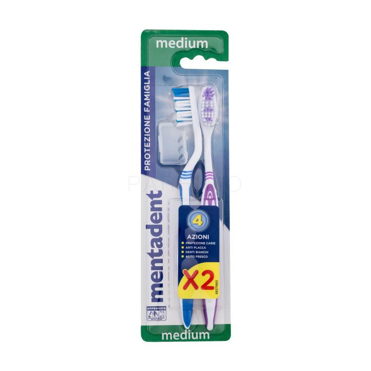 Mentadent Family Protection Toothbrush Medium Periuțe de dinți Set