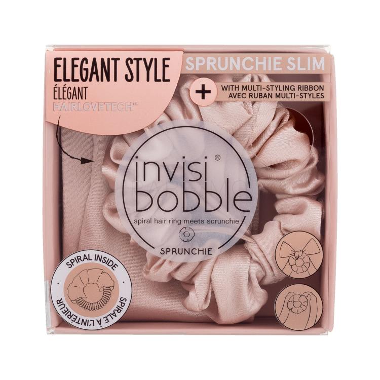 Invisibobble Sprunchie Slim + Multi-Styling Ribbon Elastice de păr pentru femei 1 buc Nuanţă Ballerina Bow