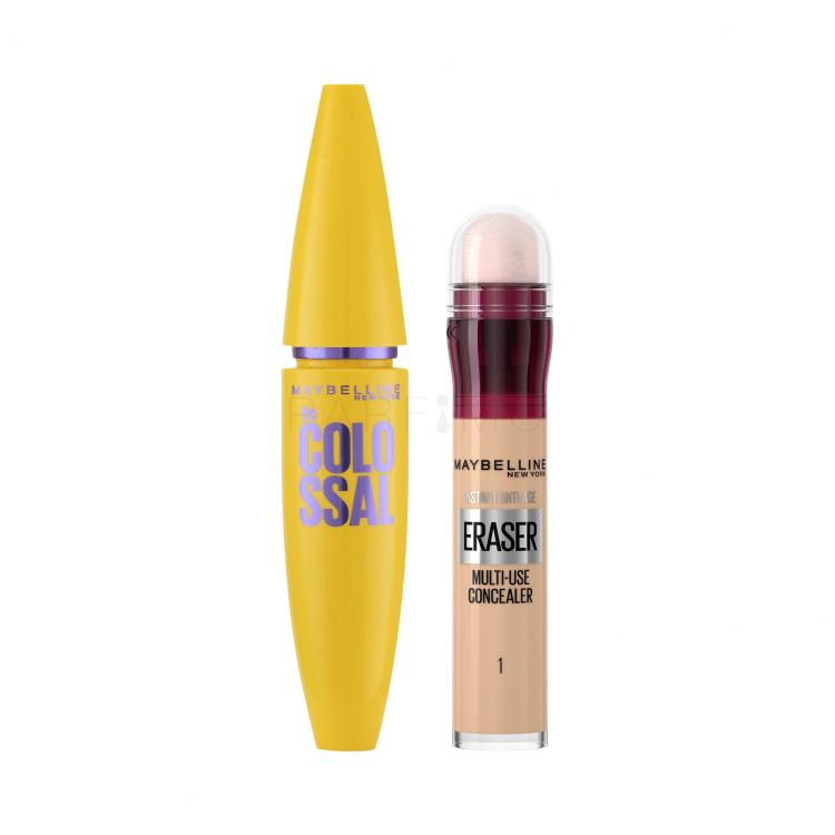 Set Mascara Maybelline The Colossal + Anticearcăn Maybelline Instant Anti-Age Eraser