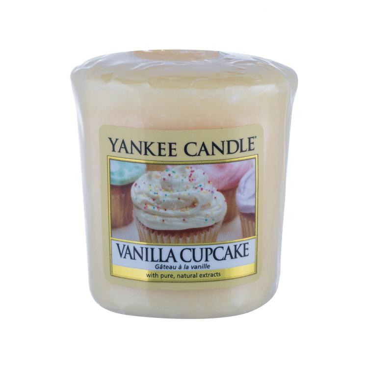 Yankee Candle Vanilla Cupcake Lumânări parfumate 49 g Defect de culoare