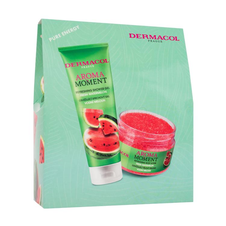 Dermacol Aroma Moment Fresh Watermelon Set cadou Gel de duș Fresh Watermelon 250 ml + Scrub de corp Fresh Watermelon 200 g