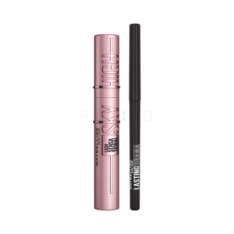 Set Mascara Maybelline Lash Sensational Sky High + Creion de ochi Maybelline Lasting Drama Automatic Gel Pencil