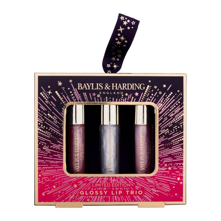 Baylis &amp; Harding Moonlight Fig Glossy Lip Trio Set cadou Luciu de buze 3 x 2,5 ml