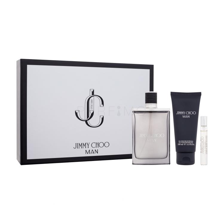 Jimmy Choo Man SET1 Set cadou Apă de toaletă 100 ml + gel de duș 100 ml + apă de toaletă 7,5 ml