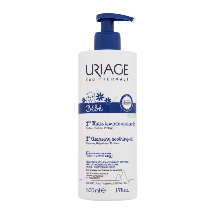 Uriage Bébé 1st Cleansing Soothing Oil Ulei de duș pentru copii 500 ml