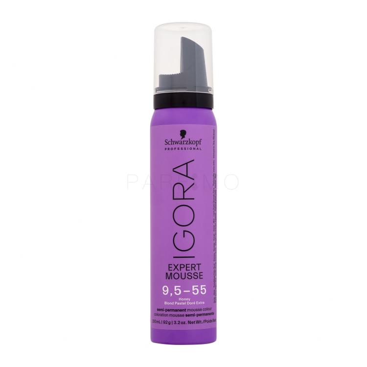 Schwarzkopf Professional Igora Expert Mousse Vopsea de păr pentru femei 100 ml Nuanţă 9,5-55 Honey