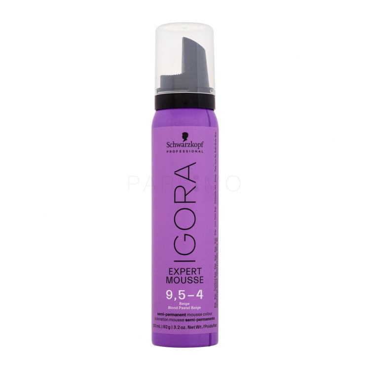 Schwarzkopf Professional Igora Expert Mousse Vopsea de păr pentru femei 100 ml Nuanţă 9,5-4 Blond Pastel Beige