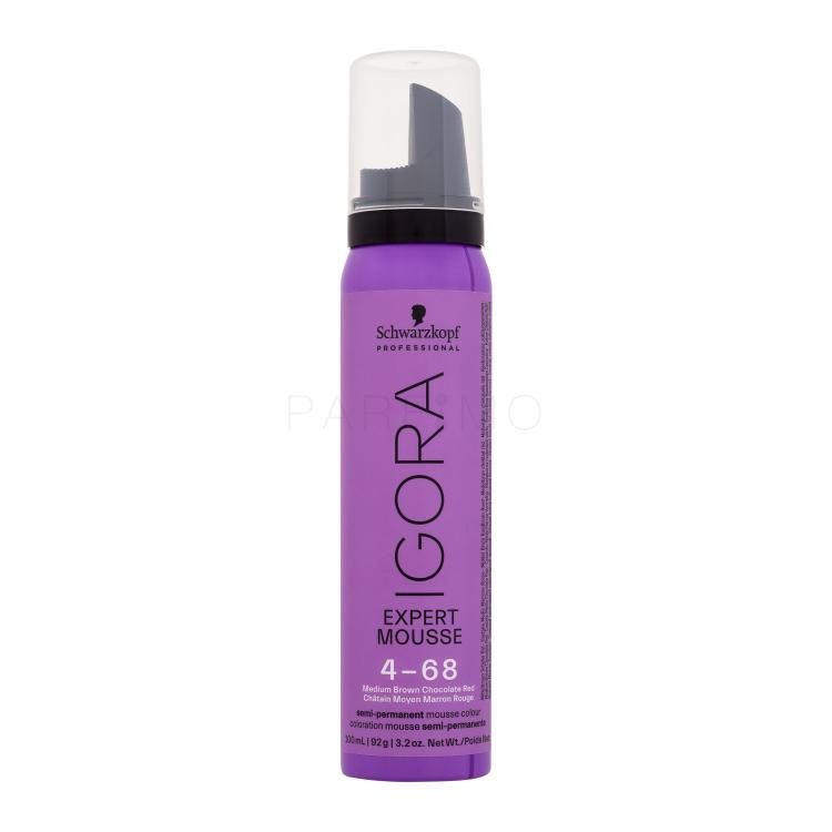 Schwarzkopf Professional Igora Expert Mousse Vopsea de păr pentru femei 100 ml Nuanţă 4-68 Medium Brown Chocolate Red