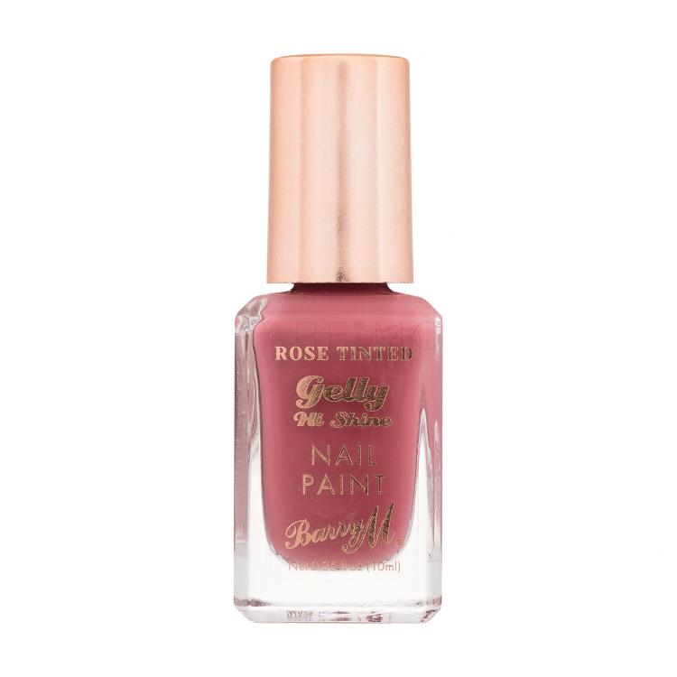 Barry M Gelly Hi Shine Rose Tinted Nail Paint Lac de unghii pentru femei 10 ml Nuanţă Crushed