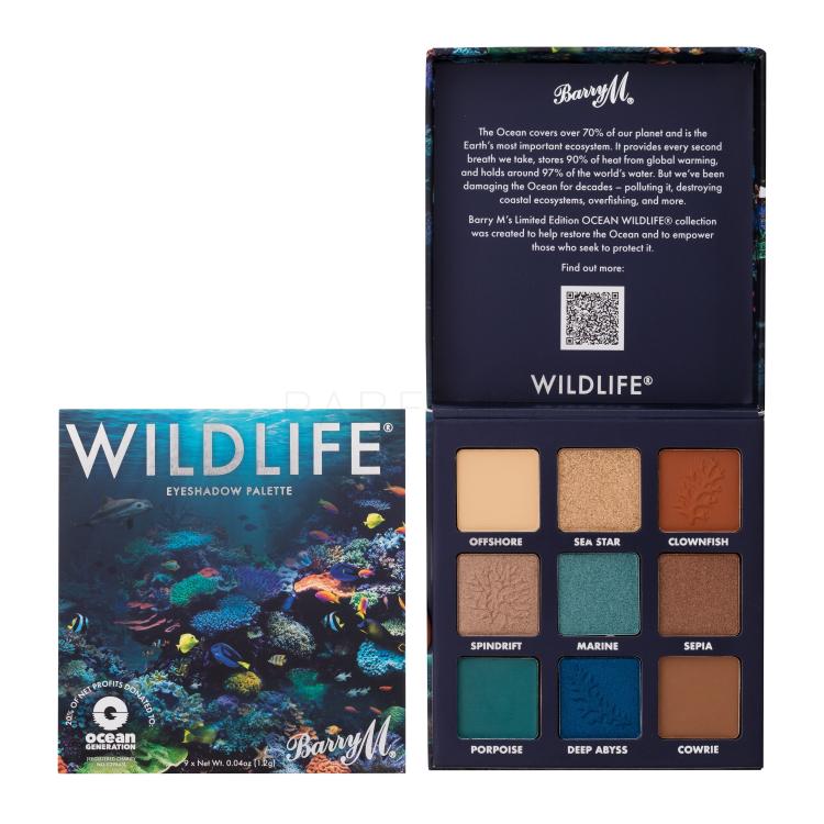 Barry M Wildlife Ocean Eyeshadow Palette Fard de pleoape pentru femei 10,8 g