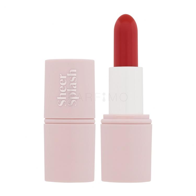 Barry M Sheer Splash Moisturising Tinted Lip Balm Balsam de buze pentru femei 3 g Nuanţă Strawberry Soak