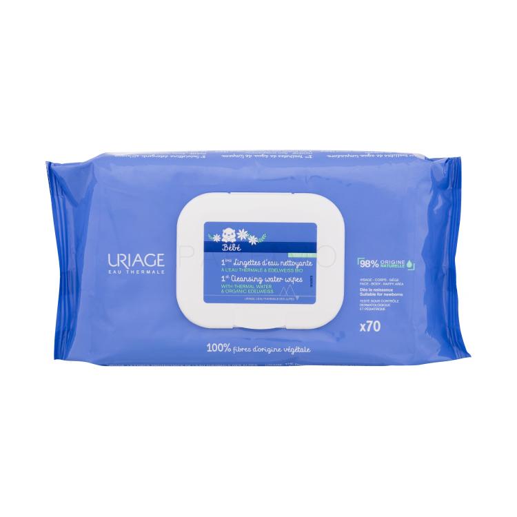 Uriage Bébé 1st Cleansing Water Wipes Șervețele faciale pentru copii Set