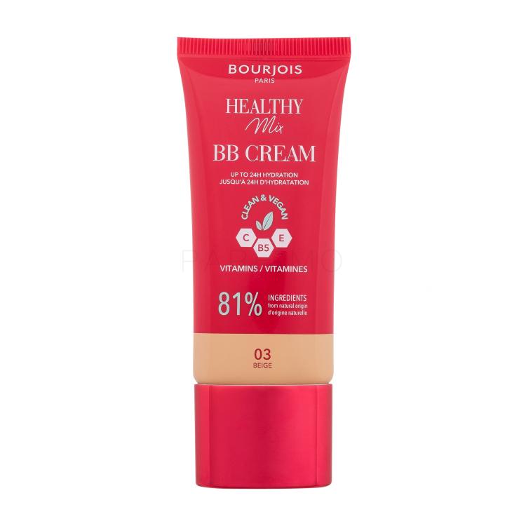 BOURJOIS Paris Healthy Mix Clean &amp; Vegan BB Cream Cremă BB pentru femei 30 ml Nuanţă 03 Beige