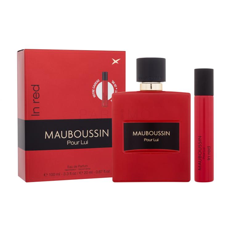 Mauboussin Pour Lui In Red Set cadou Apă de parfum 100 ml + apă de parfum 20 ml