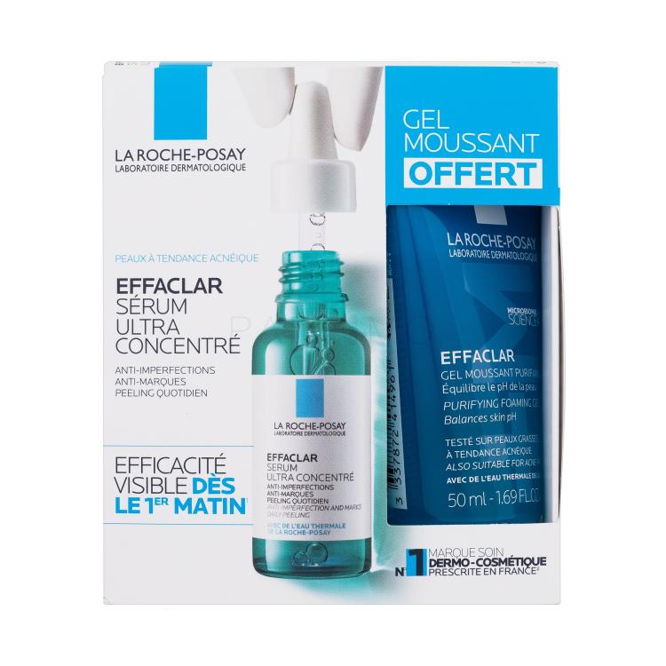 La Roche-Posay Effaclar Ultra Concentrated Set cadou Ser facial Effaclar Ultra Concentrated 30 ml + gel de curățare Effaclar Purifying Foaming Gel 50 ml