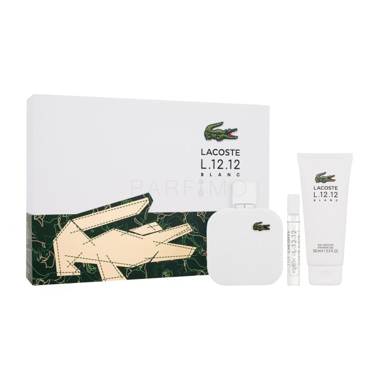 Lacoste L.12.12 Blanc Set cadou Apă de toaletă 100 ml + gel de duș 100 ml + apă de toaletă 7,5 ml