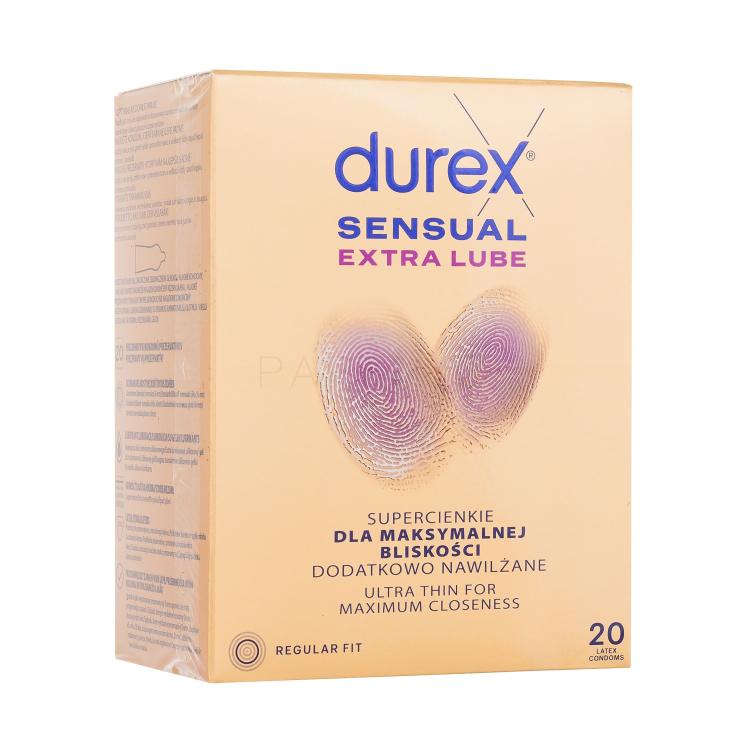 Durex Sensual Extra Lube Prezervative pentru bărbați Set