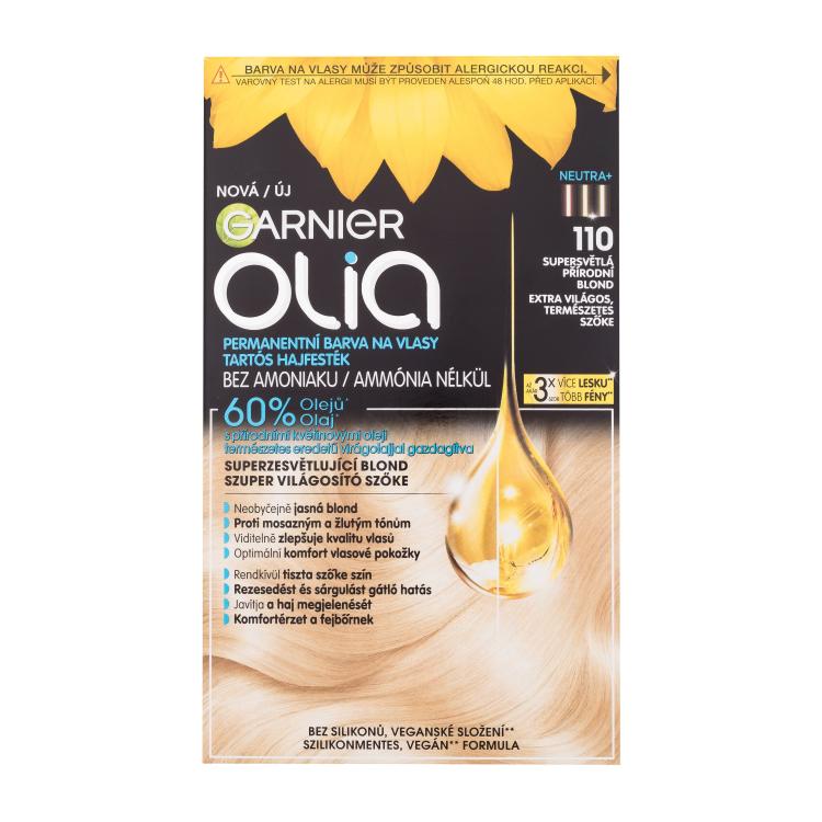 Garnier Olia Vopsea de păr pentru femei 60 g Nuanţă 110 Super Light Natural Blonde Cutie cu defect