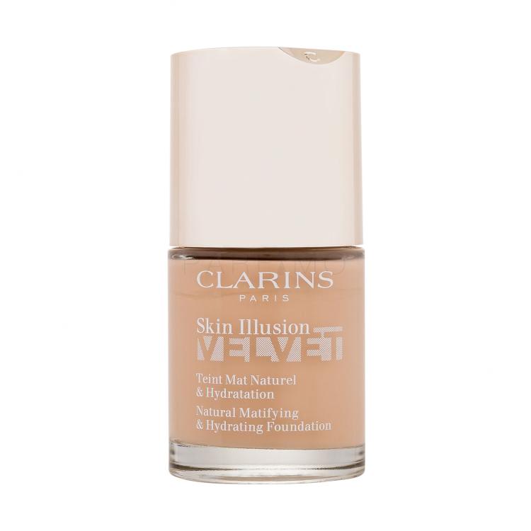 Clarins Skin Illusion Velvet Fond de ten pentru femei 30 ml Nuanţă 108W