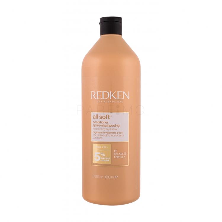 Redken All Soft Balsam de păr pentru femei 1000 ml