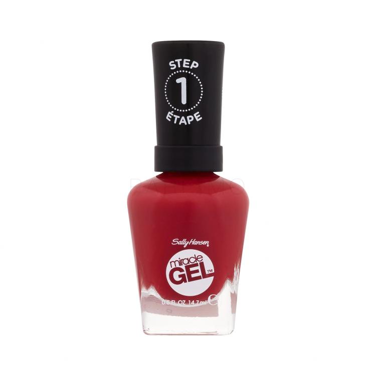 Sally Hansen Miracle Gel Lac de unghii pentru femei 14,7 ml Nuanţă 402 Red Between the Lines