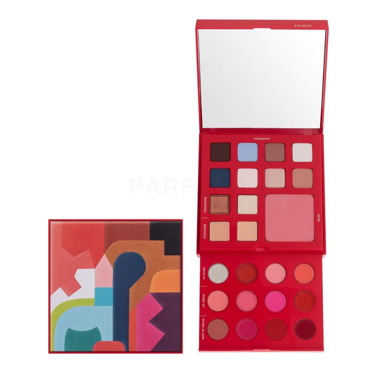 Pupa Pupart M Make-Up Palette Red Palete de machiaj pentru femei 18,8 g