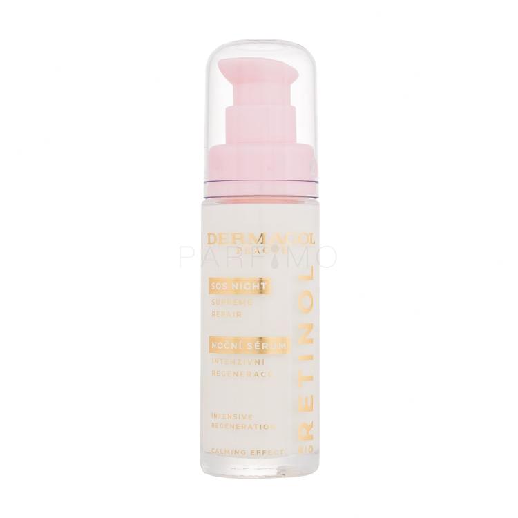 Dermacol Bio Retinol SOS Night Supreme Repair Serum Ser facial pentru femei 30 ml