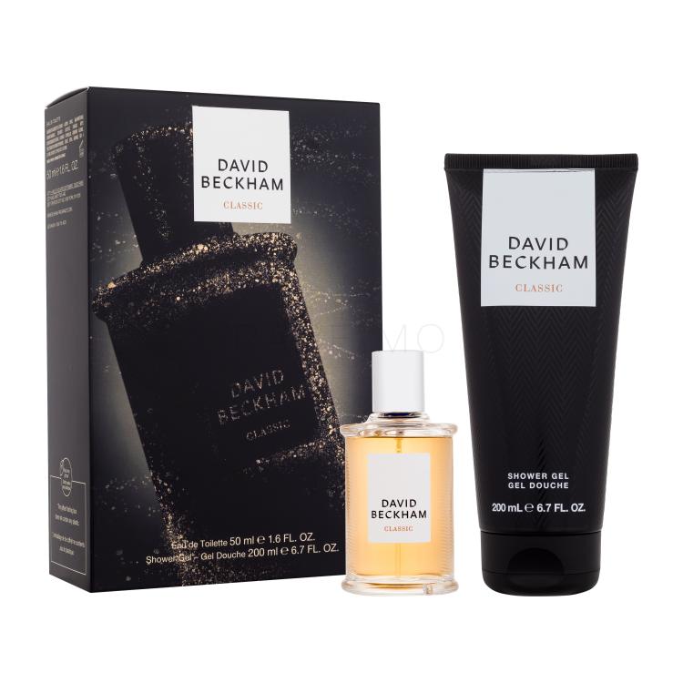 David Beckham Classic Set cadou Apă de toaletă 50 ml + gel de duș 200 ml Cutie cu defect