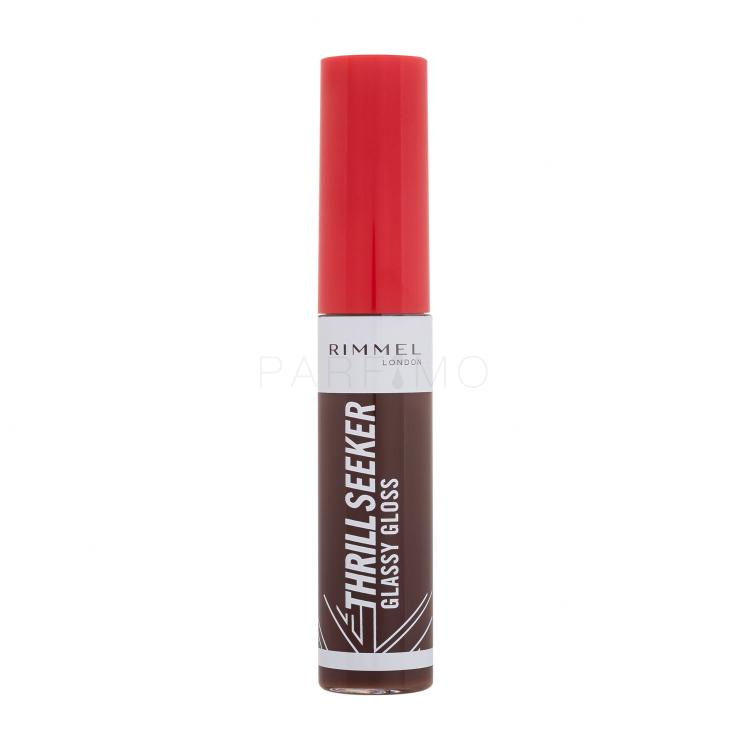 Rimmel London Thrill Seeker Glassy Gloss Luciu de buze pentru femei 10 ml Nuanţă 800 Chocolate Glaze