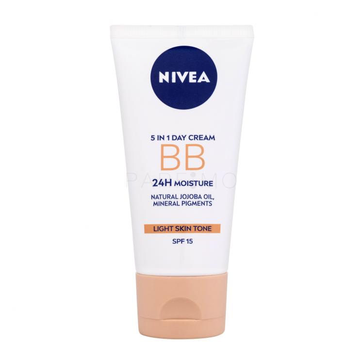 Nivea BB Cream 5in1 Day Cream SPF15 Cremă BB pentru femei 50 ml Nuanţă Light