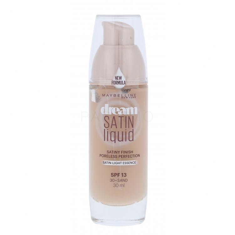 Maybelline Dream Satin Liquid SPF13 Fond de ten pentru femei 30 ml Nuanţă 30 Sand